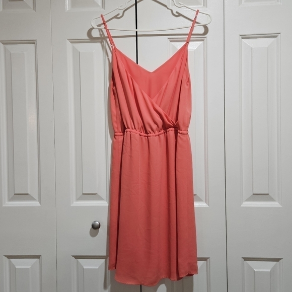 ARITZIA Babaton Casimir Dress Sleeveless V-Neck Coral Pink Size XS - Picture 5 of 10